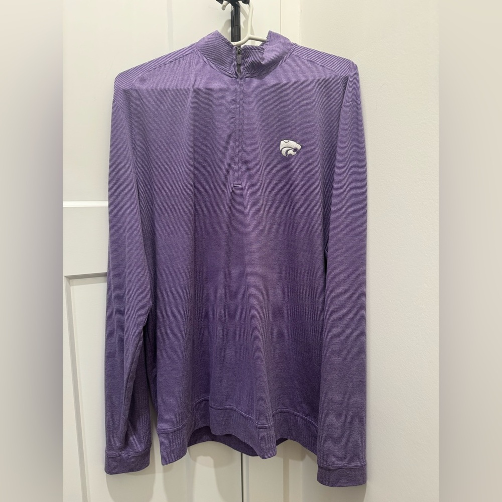 johnnie-O Lavender Quarter-Zip Sweatshirt
